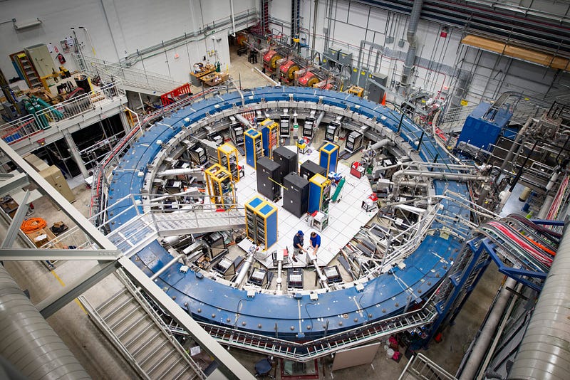 Muon g-2 experimental setup at Fermi National Accelerator Laboratory