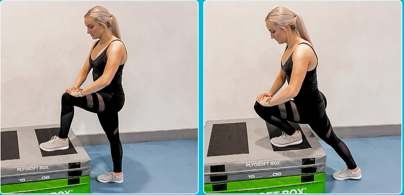 Performing the goblet squat for hip mobility