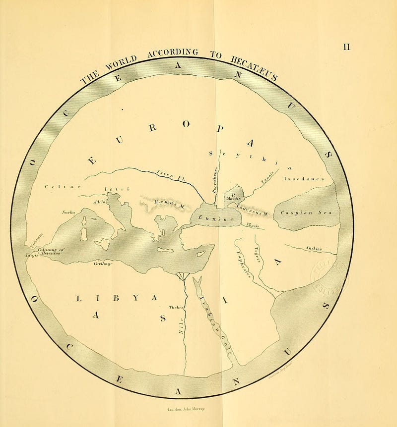 Hecataeus's rendition of the known world