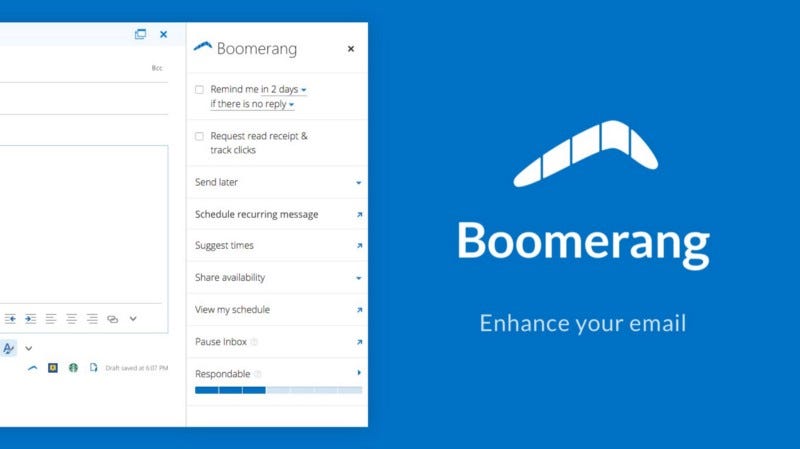 Boomerang email management dashboard