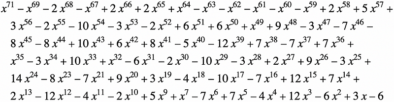 Polynomial of Conway's Constant