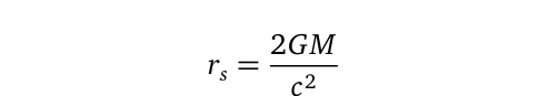 Schwarzschild Radius Equation