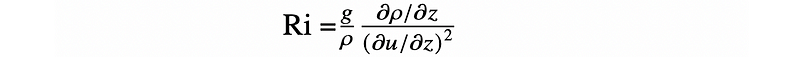 Formula for the Richardson number