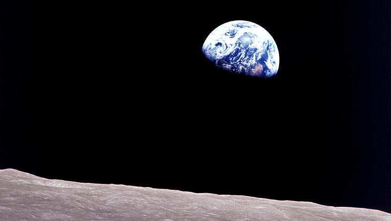 Earthrise from the Moon