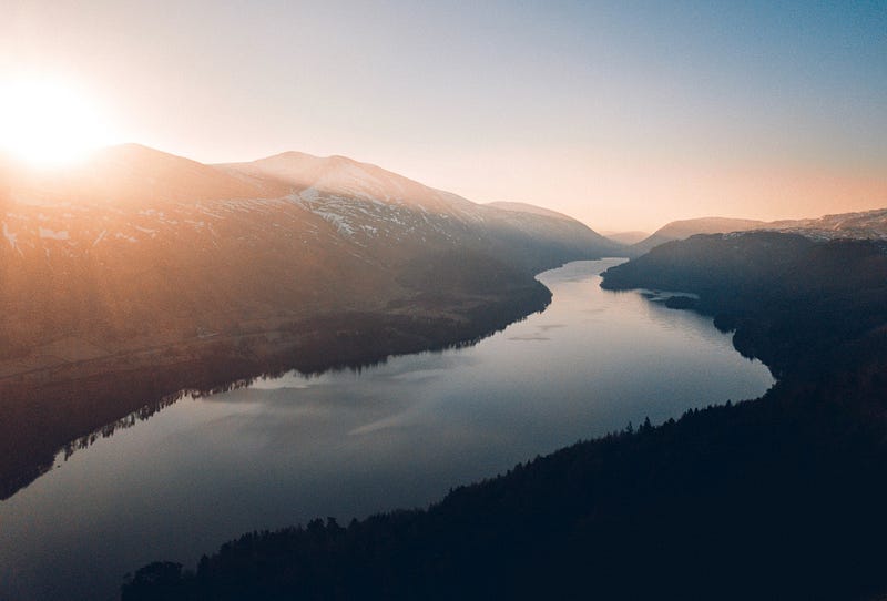 Scenic view of river systems