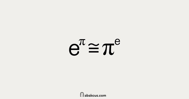 A visual representation of the mathematical curiosity.